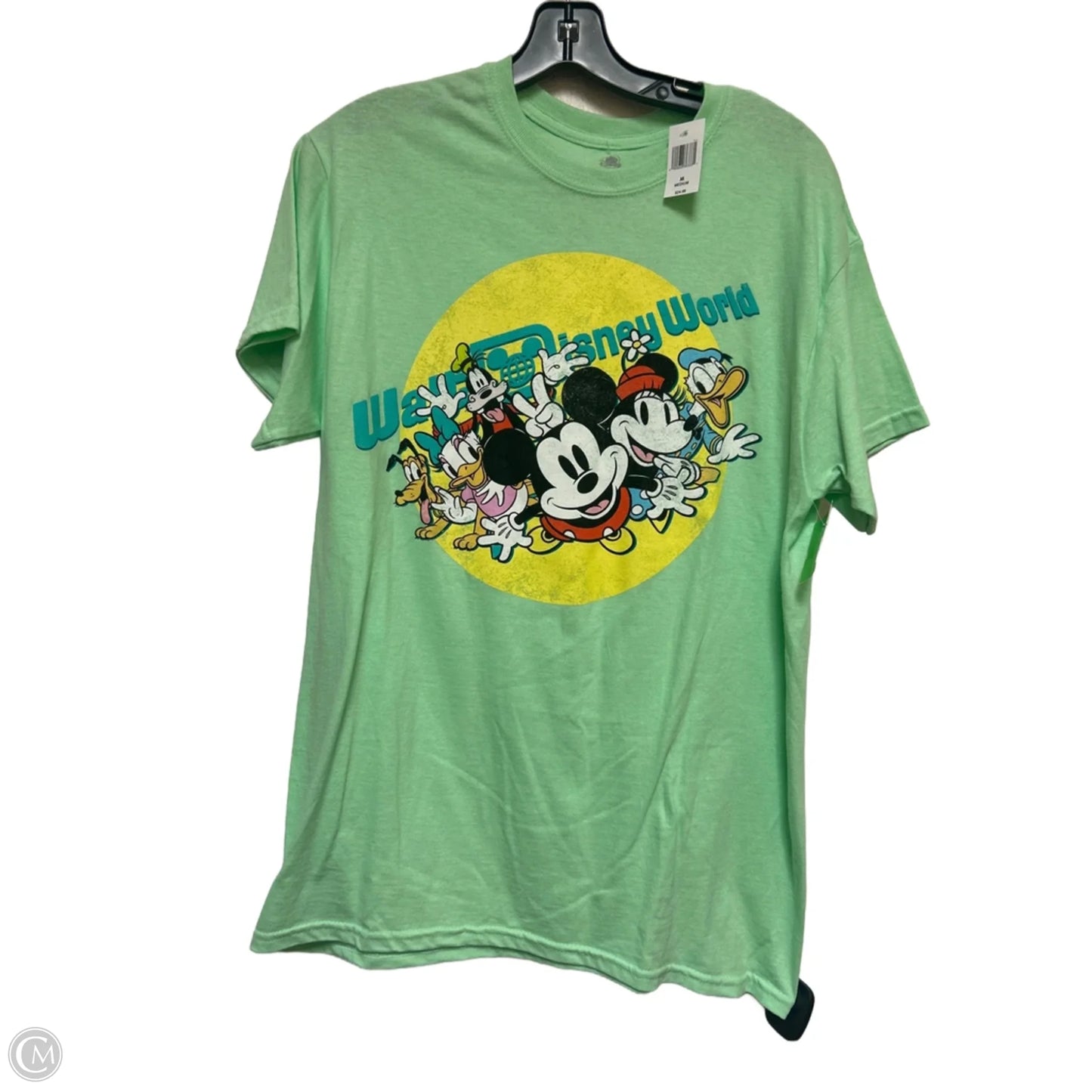 Top Short Sleeve Basic By Disney Store In Green, Size: M