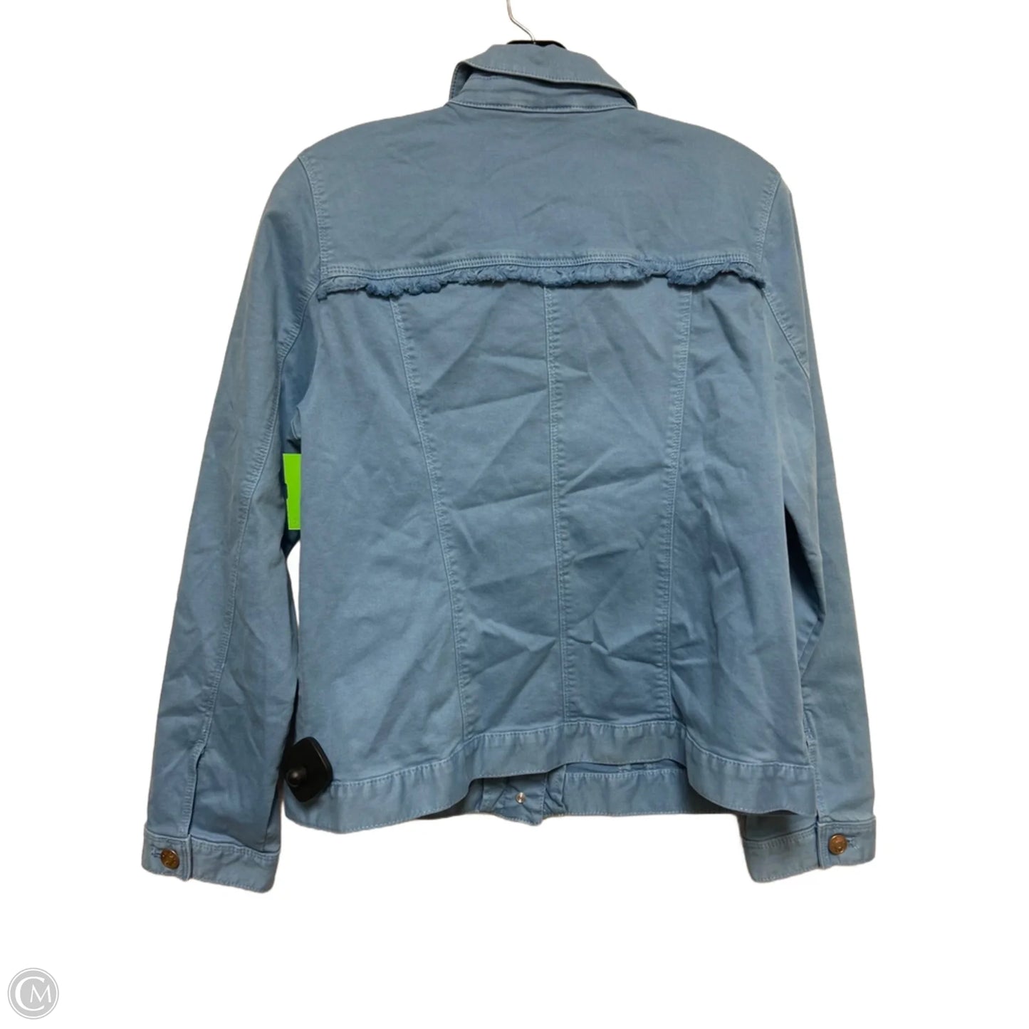 Jacket Denim By Chicos In Blue, Size: M