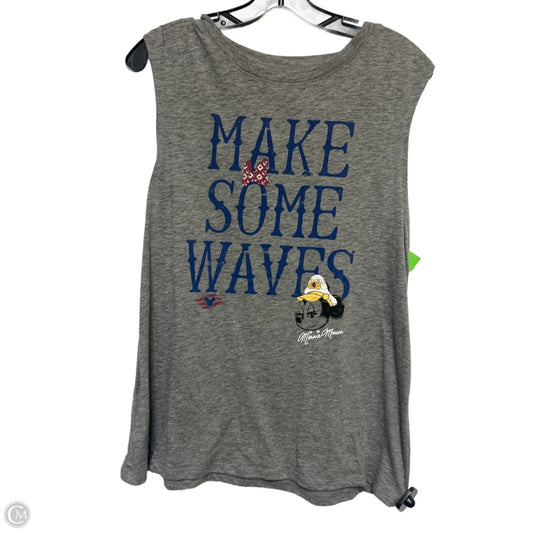 Top Sleeveless Basic By Disney Store In Grey, Size: L