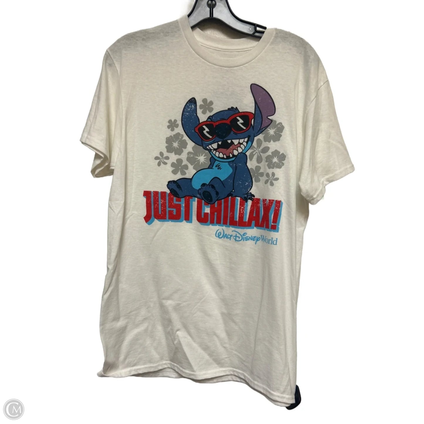 Top Short Sleeve Basic By Disney Store In Blue & Red & White, Size: M