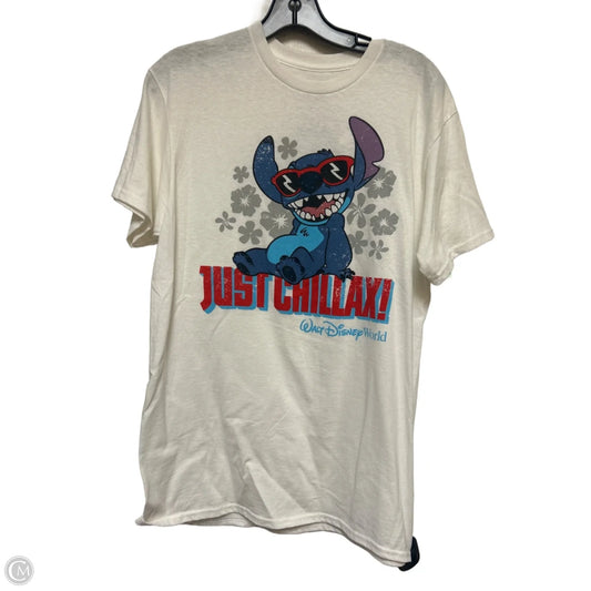 Top Short Sleeve Basic By Disney Store In Blue & Red & White, Size: M