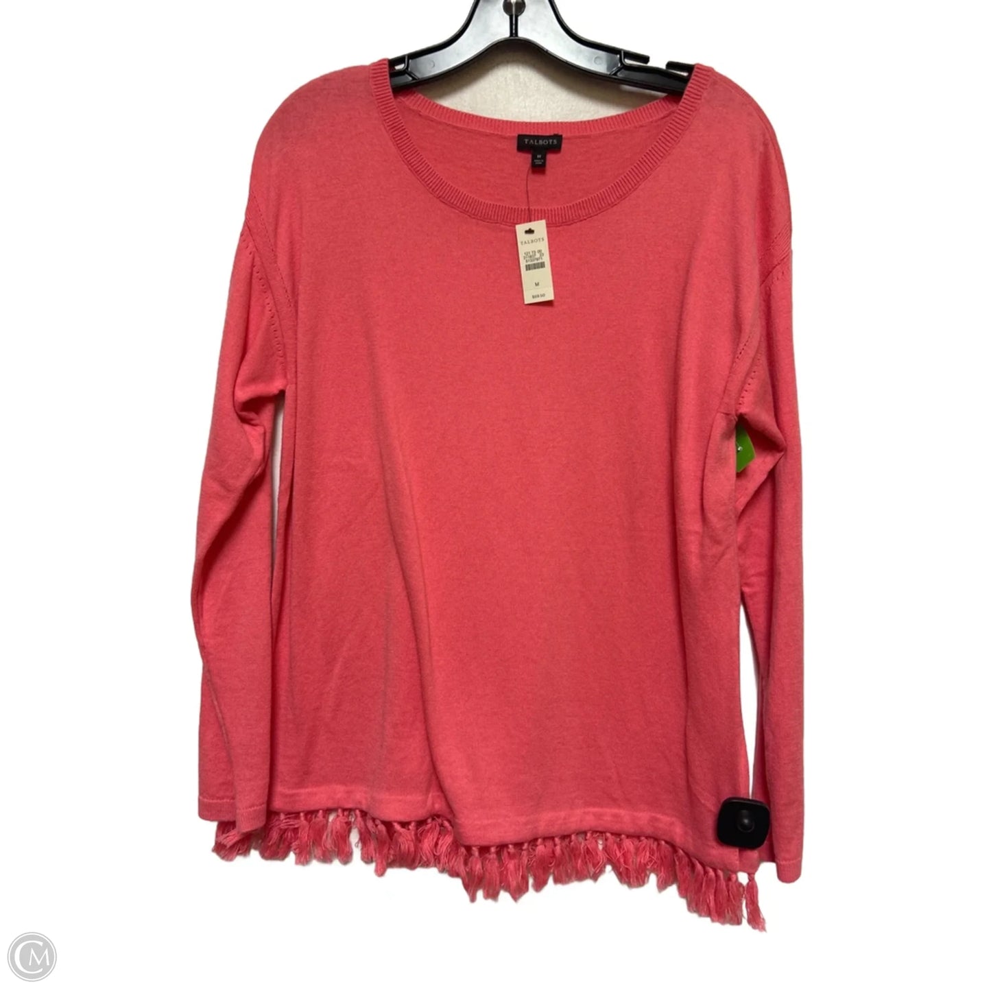 Top Long Sleeve By Talbots In Pink, Size: M