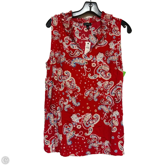 Top Sleeveless Basic By Talbots In Paisley Print, Size: M