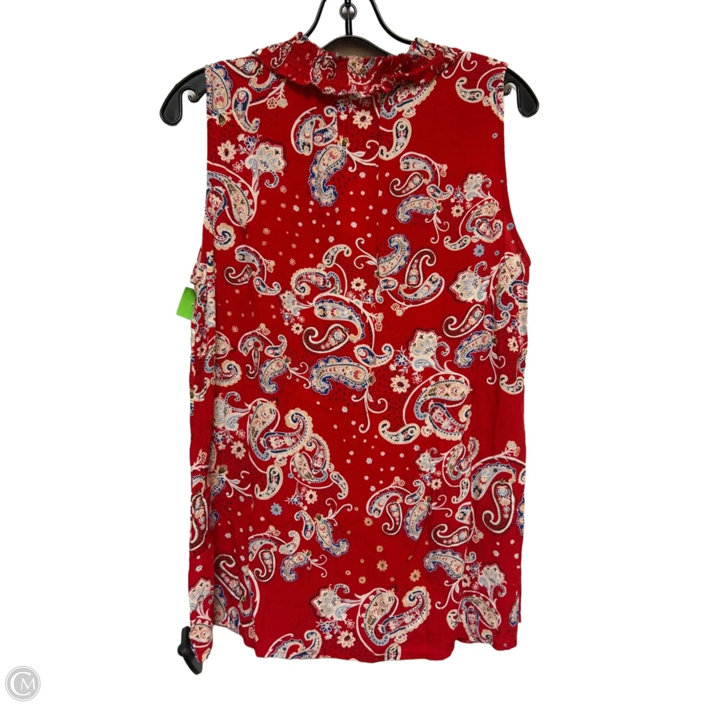 Top Sleeveless Basic By Talbots In Paisley Print, Size: M