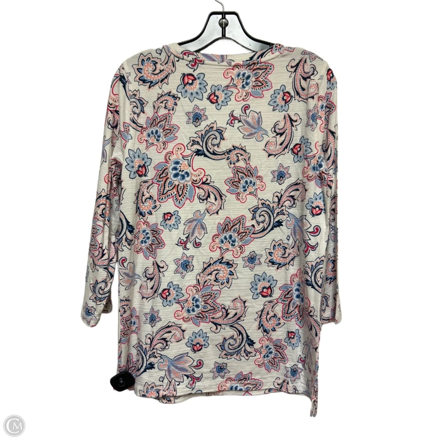 Top Long Sleeve By Talbots In Paisley Print, Size: M