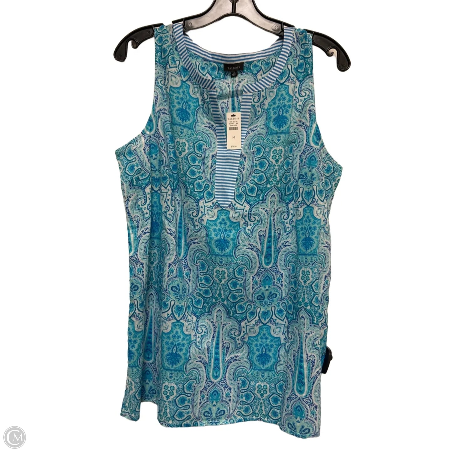 Top Sleeveless By Talbots In Blue, Size: M