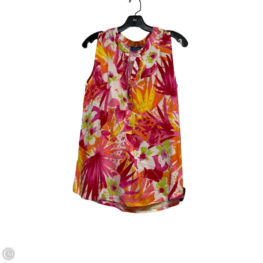 Top Sleeveless By Clothes Mentor In Floral Print, Size: M