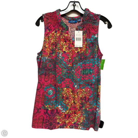 Top Sleeveless By Clothes Mentor In Geometric Pattern, Size: M