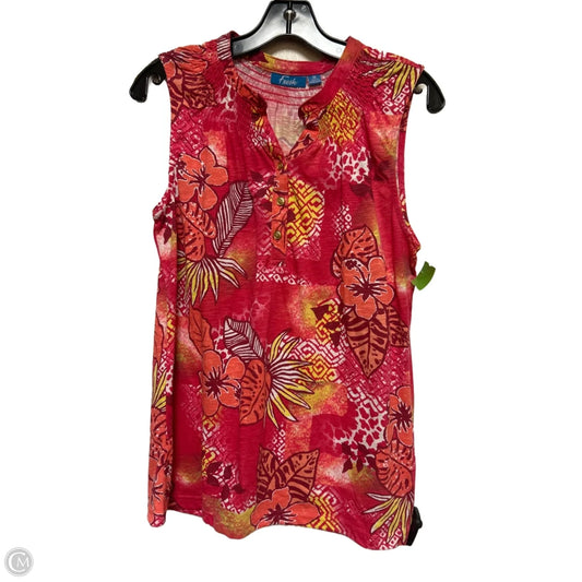 Top Sleeveless By Clothes Mentor In Floral Print, Size: M