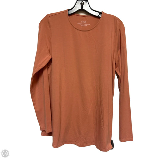 Top Long Sleeve Basic By Pure Jill In Orange, Size: S