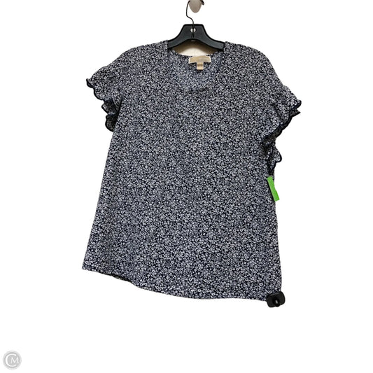 Top Short Sleeve By Michael By Michael Kors In Blue & White, Size: S