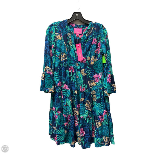 Dress Designer By Lilly Pulitzer In Floral Print, Size: 0