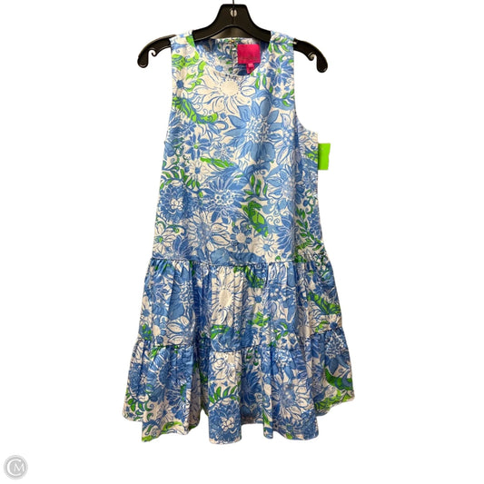 Dress Designer By Lilly Pulitzer In Blue & Green, Size: Xs