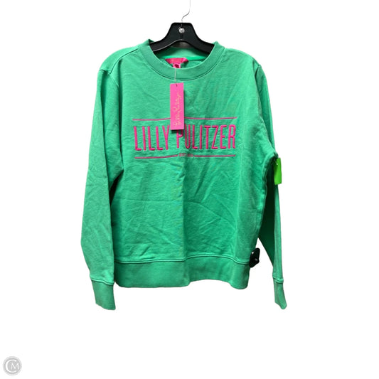 Sweatshirt Designer By Lilly Pulitzer In Green & Pink, Size: Xs