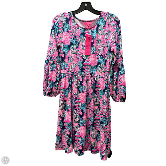 Dress Designer By Lilly Pulitzer In Blue & Pink, Size: Xs