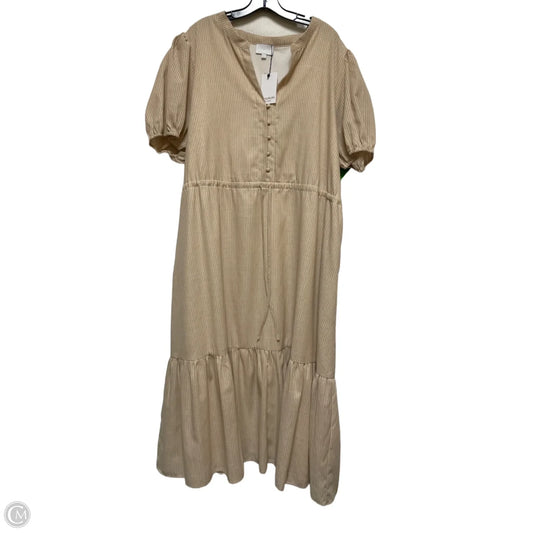 Dress Casual Midi By Sugar Lips In Striped Pattern, Size: 3x