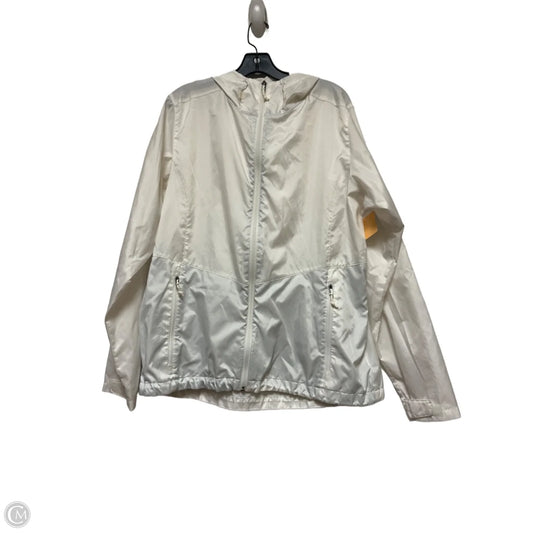 Jacket Windbreaker By Columbia In White, Size: Xl
