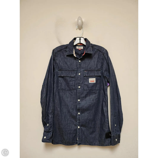 Top Long Sleeve By Tommy Hilfiger In Blue, Size: Xs