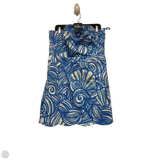 Dress Casual Short By Vineyard Vines In Blue & White, Size: Xl