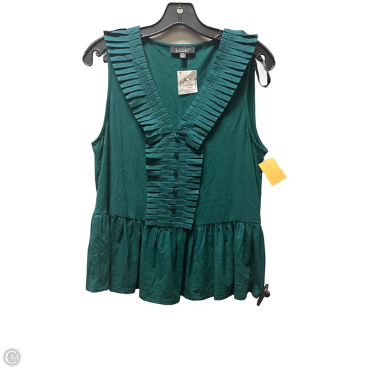 Top Sleeveless By Nicole By Nicole Miller In Green, Size: S