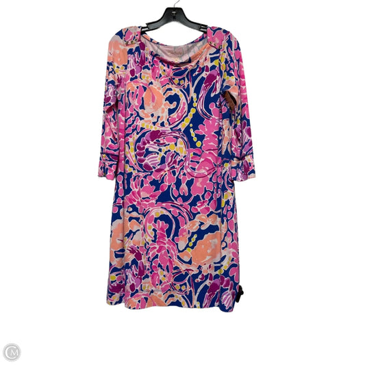 Dress Designer By Lilly Pulitzer In Blue & Pink, Size: M