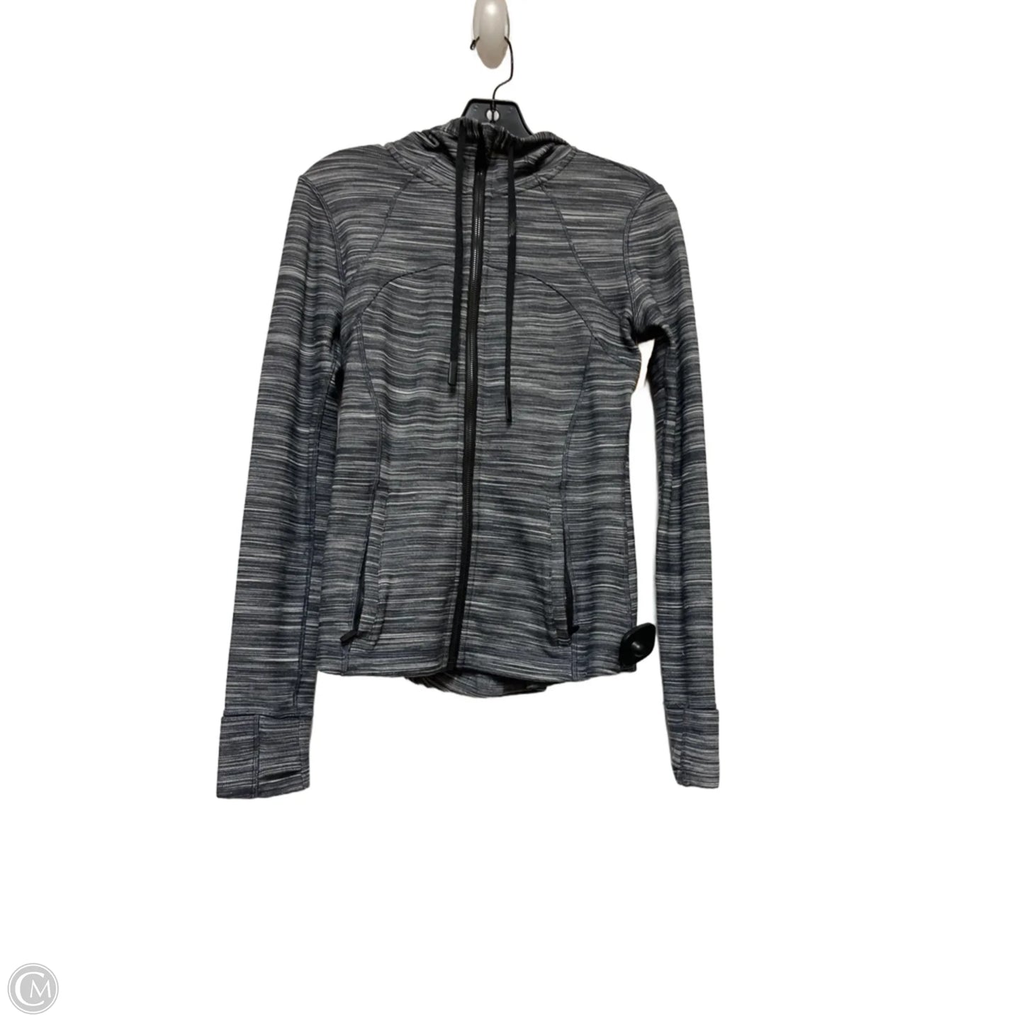 Athletic Jacket By Lululemon In Grey, Size: 6