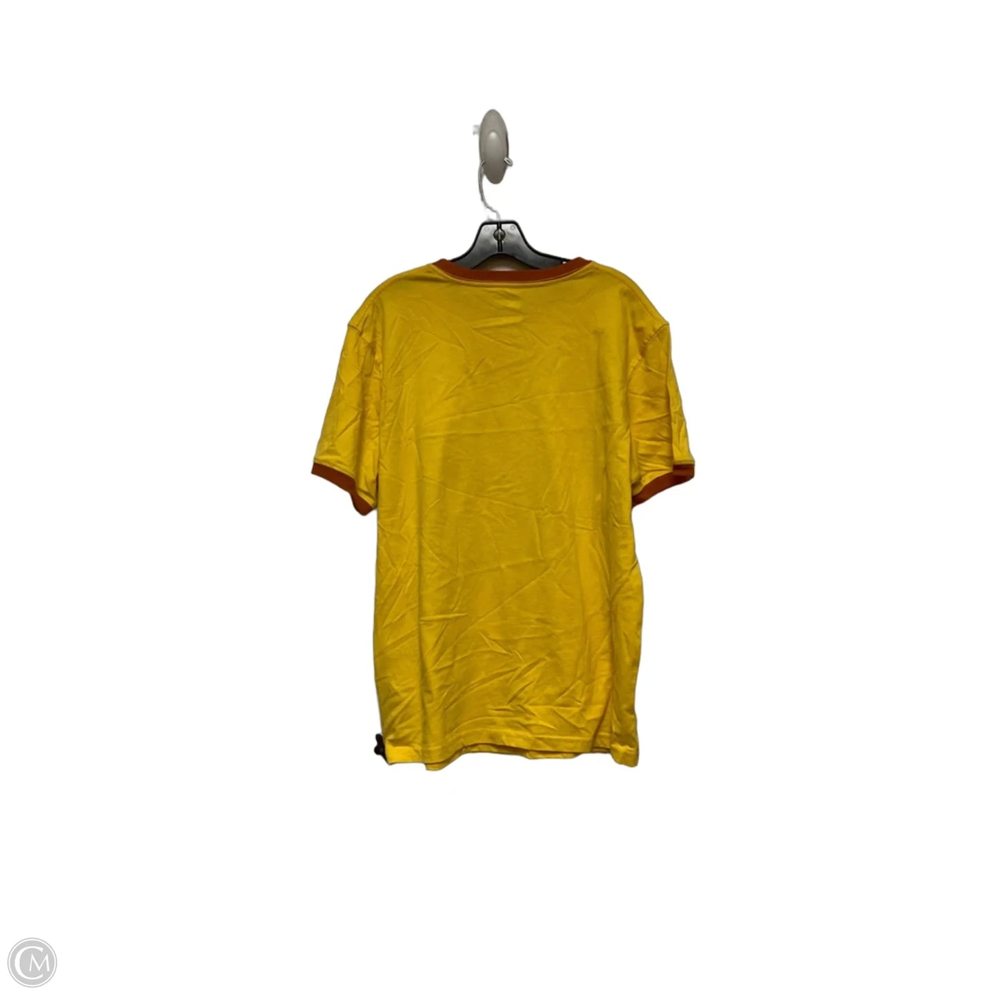 Top Short Sleeve Basic By Disney Store In Yellow, Size: M