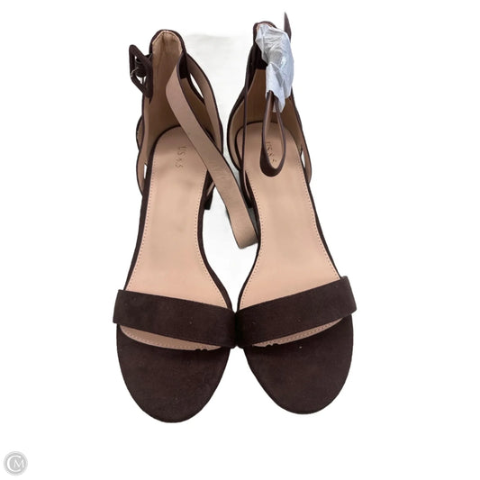 Sandals Heels Block By Clothes Mentor In Brown, Size: 8.5