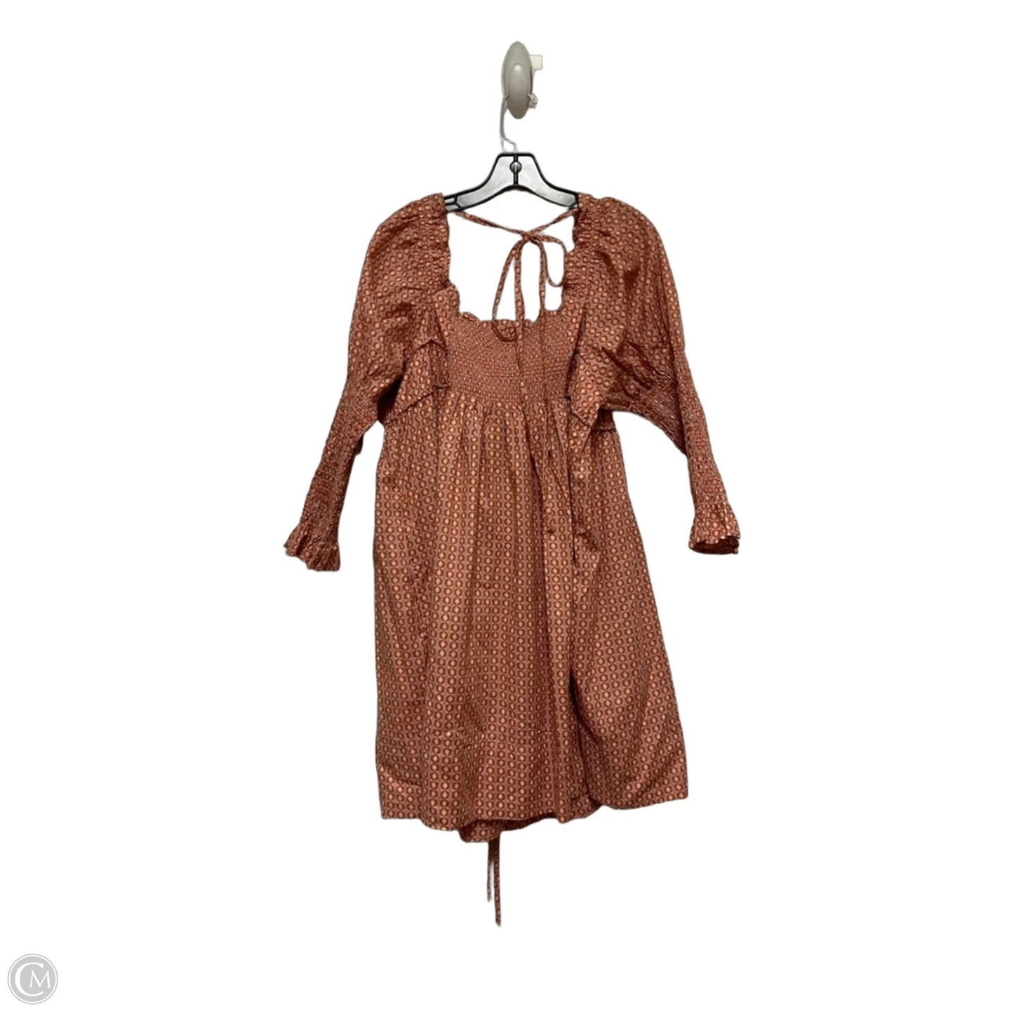 Dress Casual Short By Free People In Orange & Pink, Size: Xl