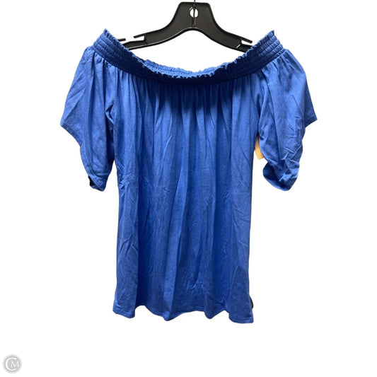 Top Short Sleeve Designer By Lilly Pulitzer In Blue, Size: Xs