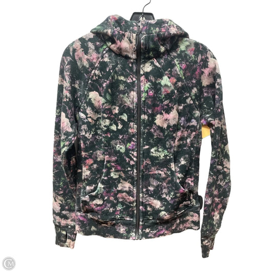 Athletic Jacket By Lululemon In Floral Print, Size: 6