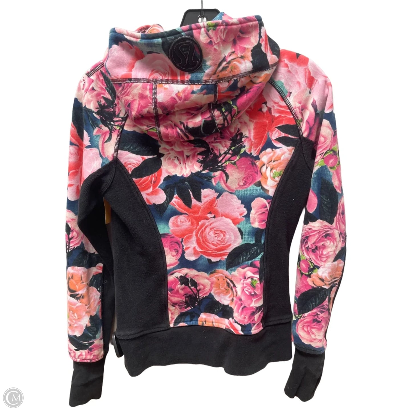 Athletic Jacket By Lululemon In Floral Print, Size: 4