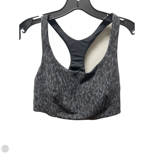 Athletic Bra By Lululemon In Black & Grey, Size: 12