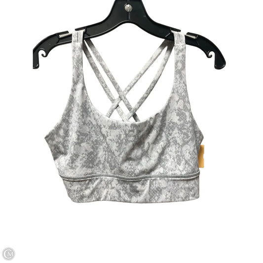 Athletic Bra By Lululemon In Grey, Size: 12