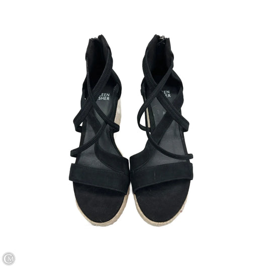 Sandals Heels Wedge By Eileen Fisher In Black, Size: 6.5