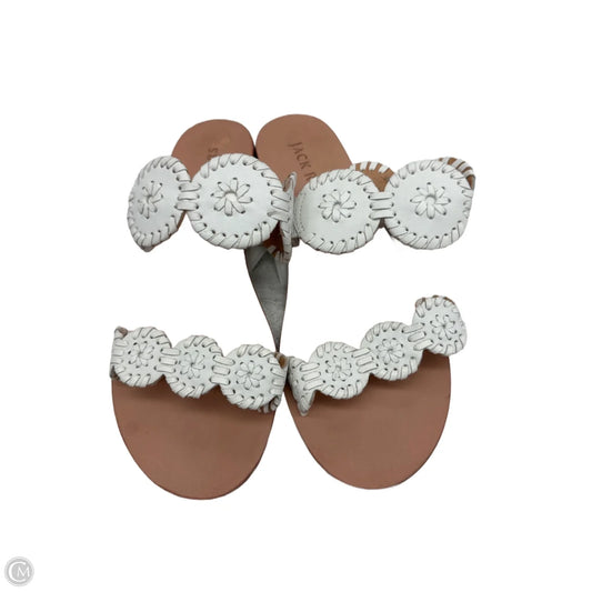 Sandals Flats By Jack Rogers In White, Size: 7