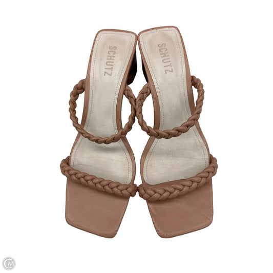 Shoes Heels Block By Schutz In Tan, Size: 9.5