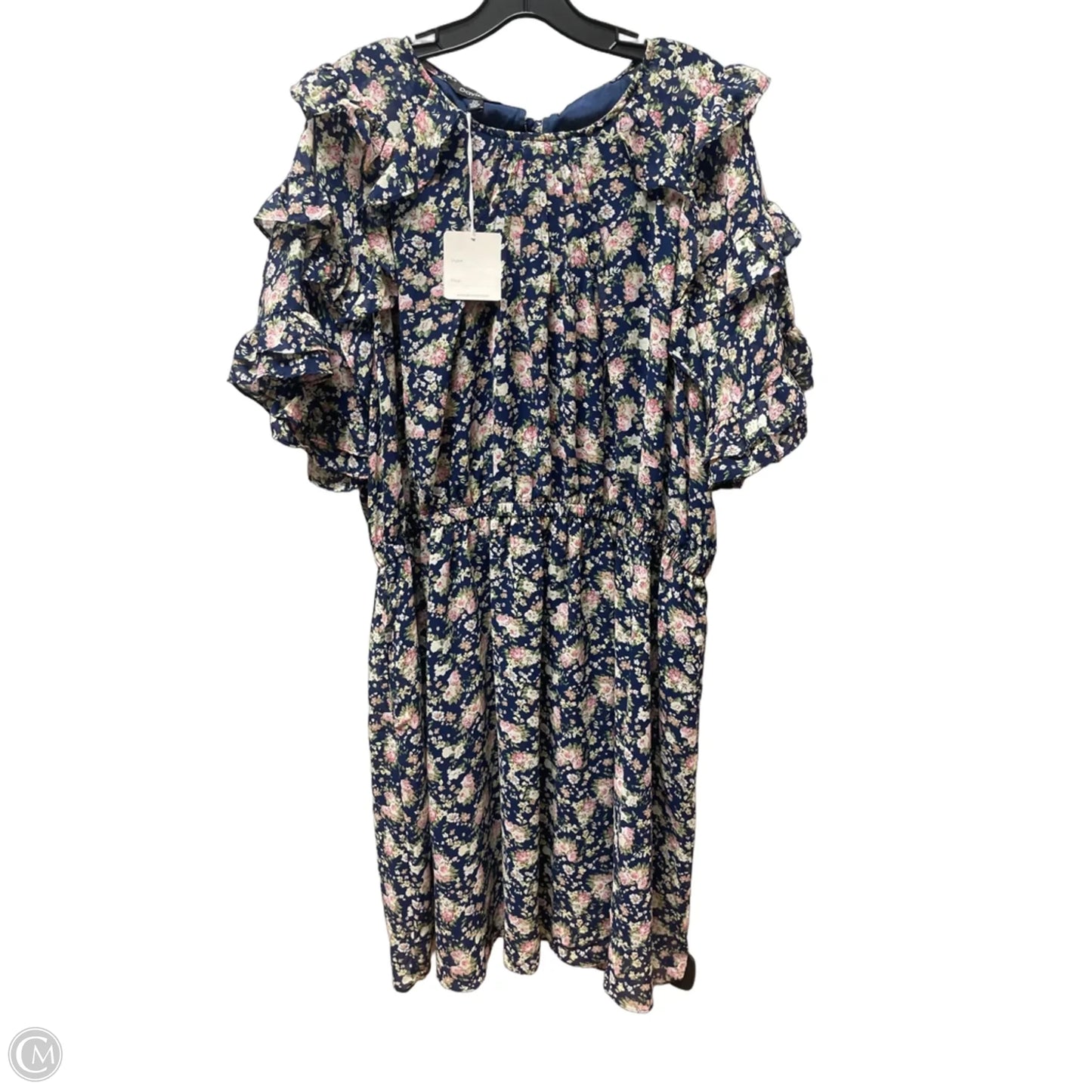 Dress Casual Short By Davi & Dani In Floral Print, Size: 2x