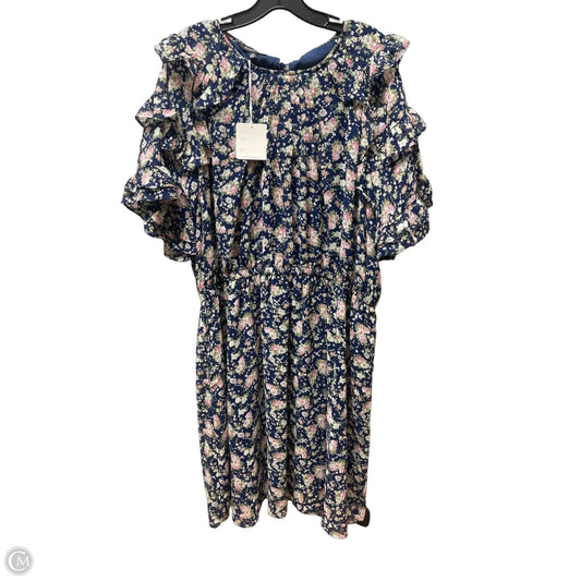 Dress Casual Short By Davi & Dani In Floral Print, Size: 2x