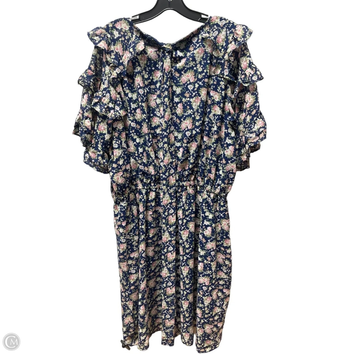 Dress Casual Short By Davi & Dani In Floral Print, Size: 2x