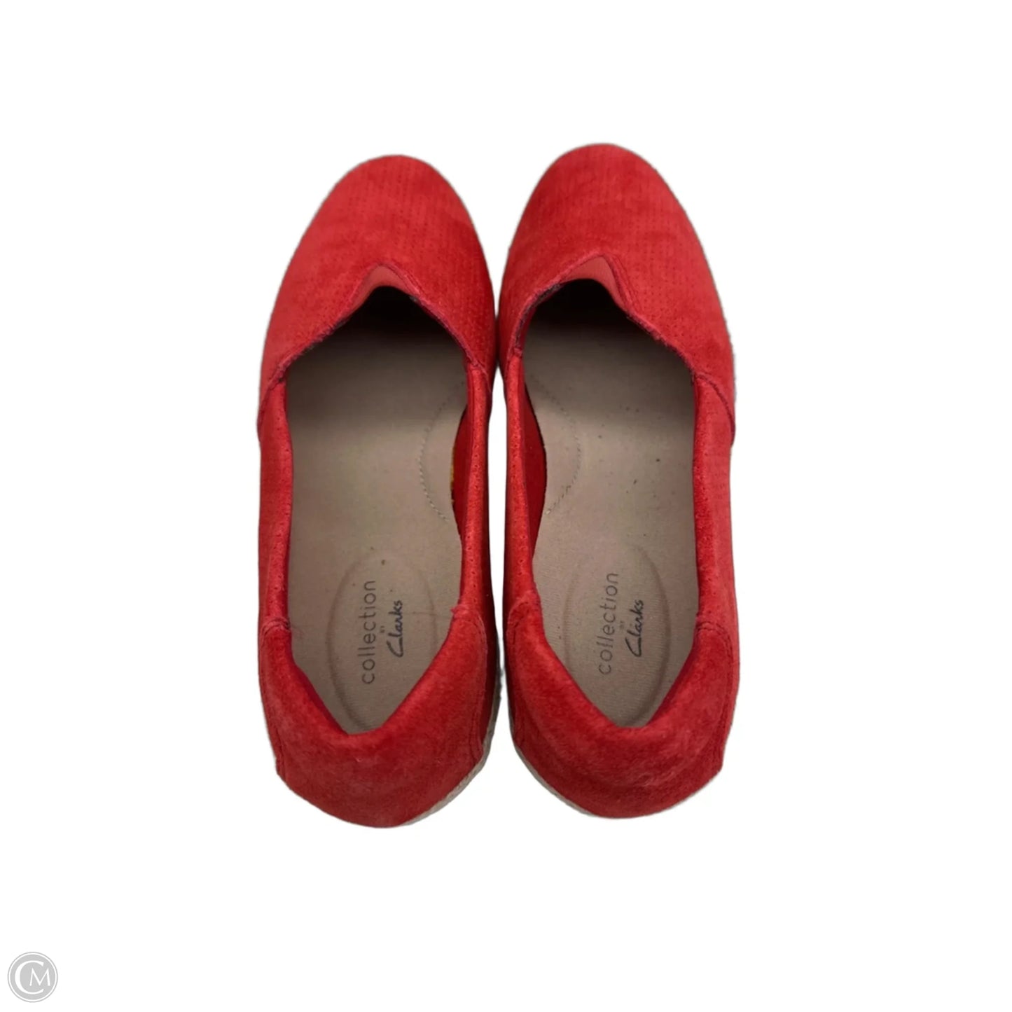 Shoes Flats By Clarks In Red, Size: 8.5