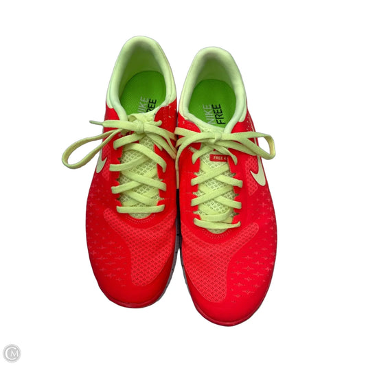 Shoes Athletic By Nike In Green & Orange, Size: 7.5