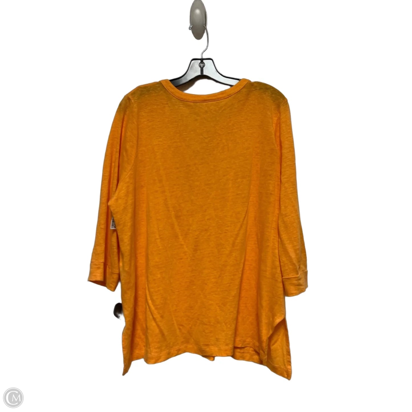 Top Long Sleeve By Chicos In Orange, Size: Xl