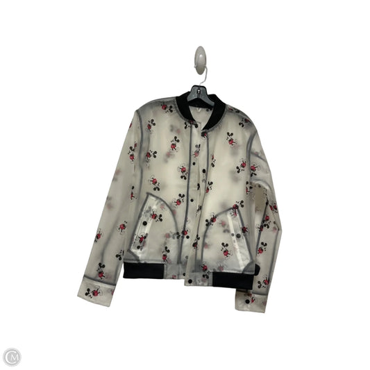 Coat Raincoat By Disney Store In Black & Red, Size: S