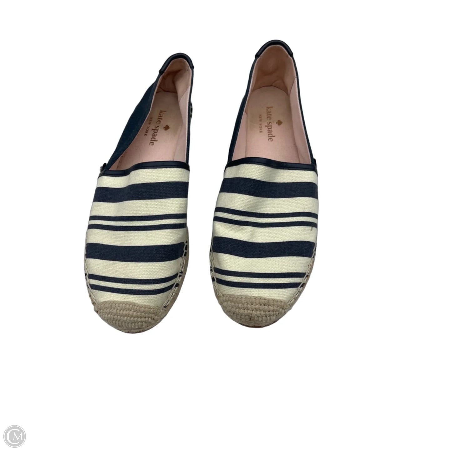 Shoes Designer By Kate Spade In Striped Pattern, Size: 8
