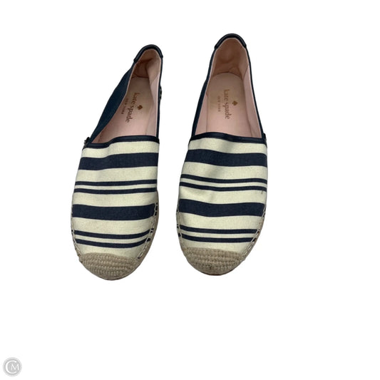 Shoes Designer By Kate Spade In Striped Pattern, Size: 8