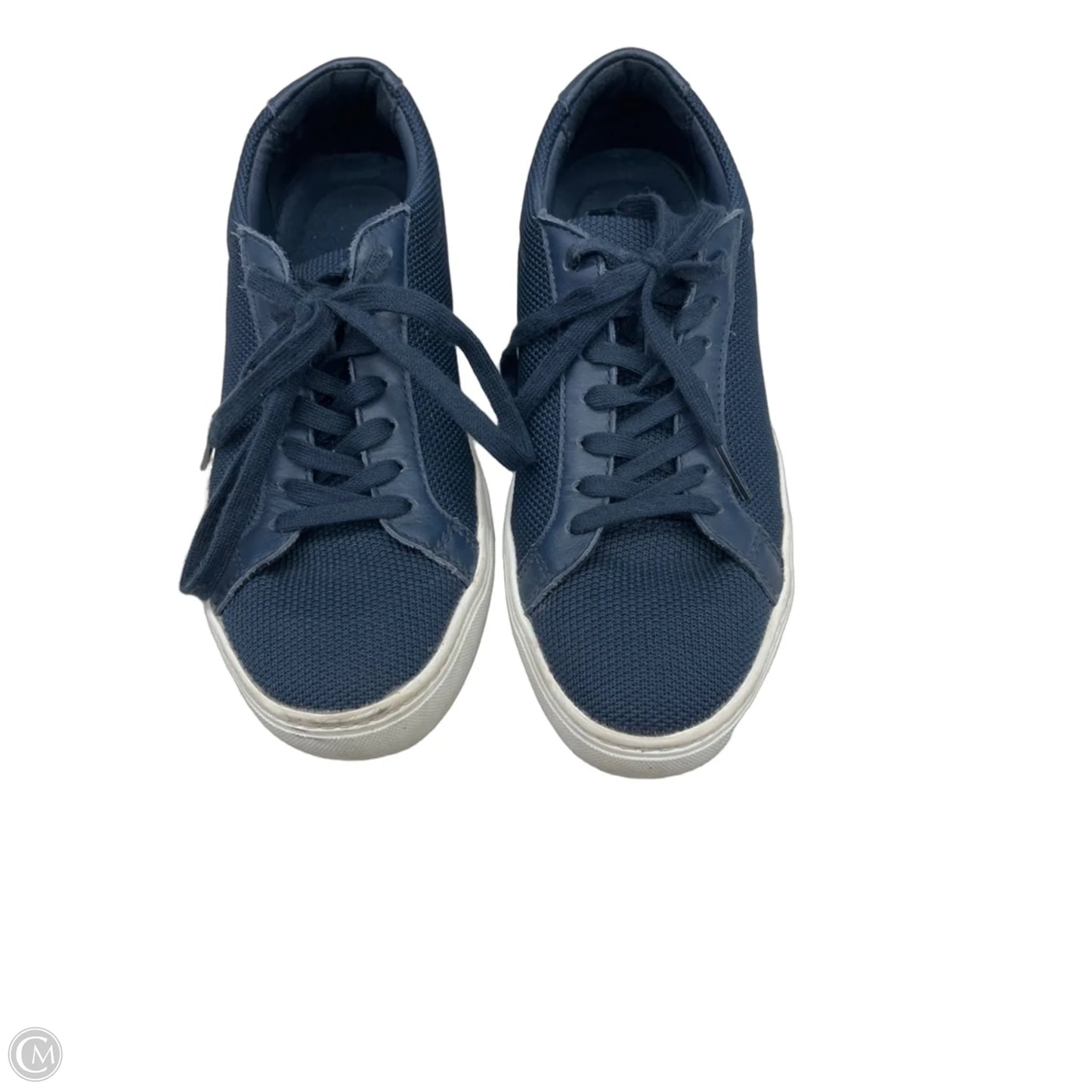 Shoes Sneakers By Lacoste In Navy, Size: 7