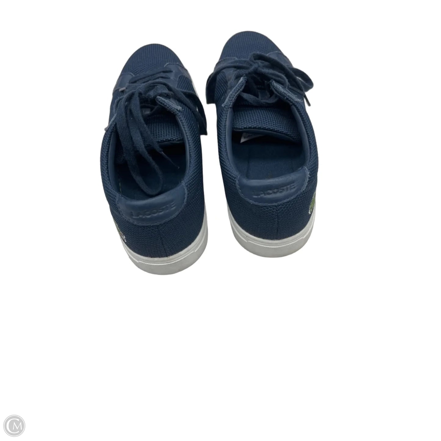 Shoes Sneakers By Lacoste In Navy, Size: 7