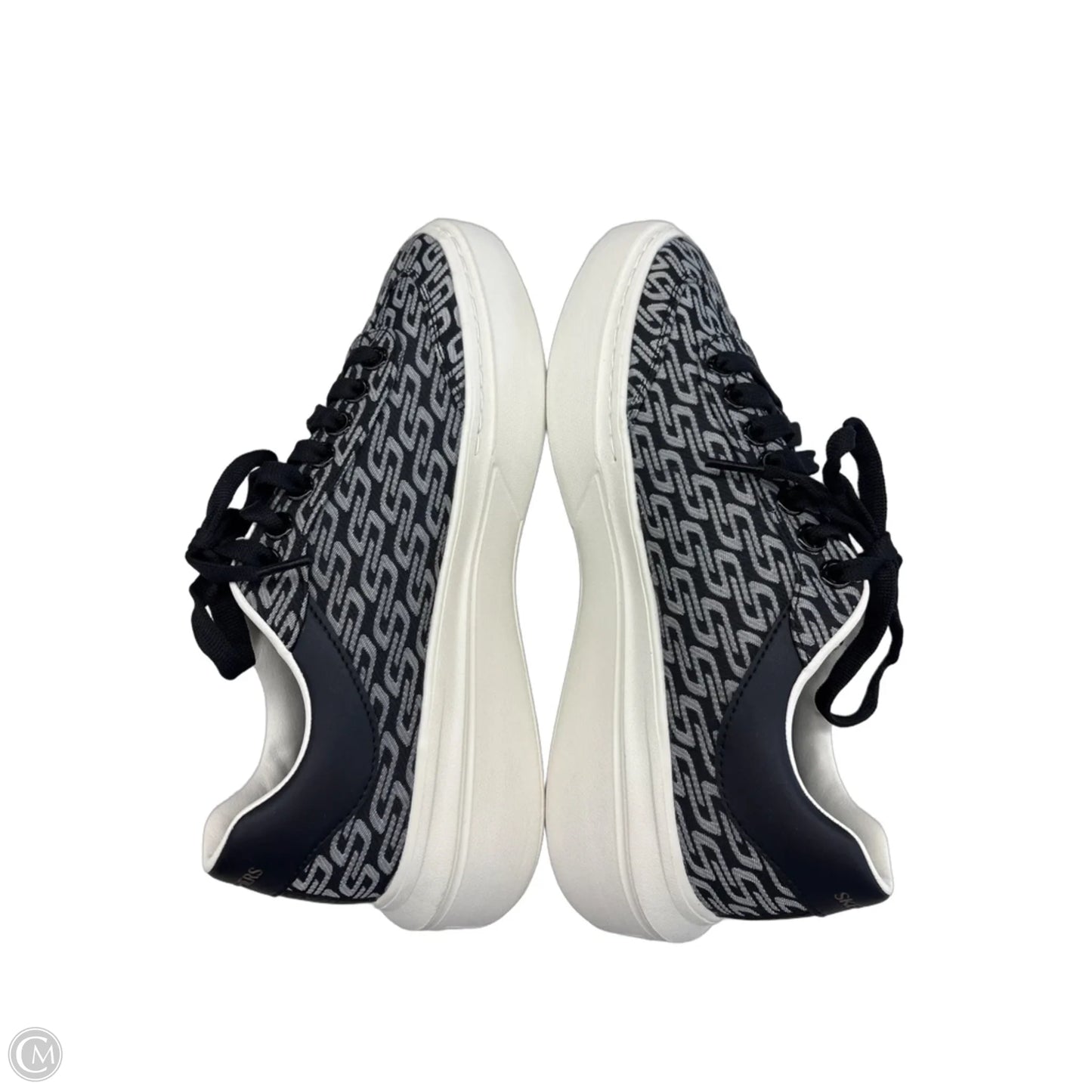 Shoes Sneakers By Skechers In Black & Grey, Size: 9