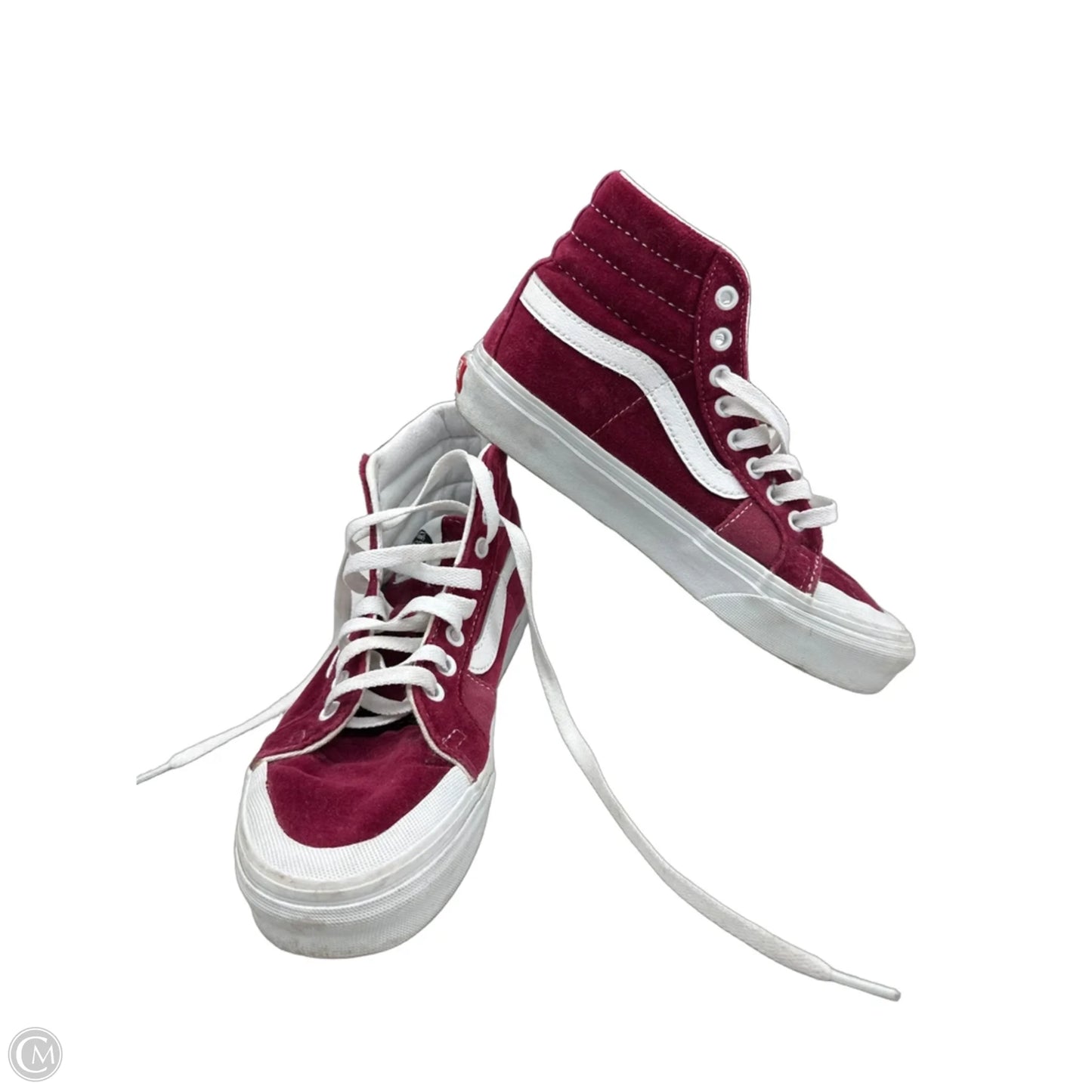 Shoes Sneakers By Vans In Red, Size: 6.5